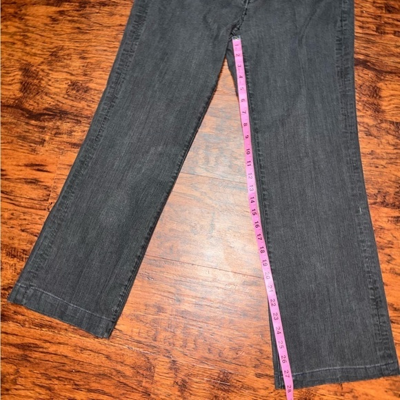 Vintage Wide-Leg Bootcut Boogie Black Jeans, Sasson Ooh La La, Women’s Size 10 - Picture 7 of 11